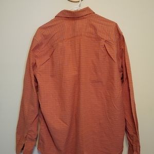 Eddie Bauer relaxed button up shirt . Salmon Color